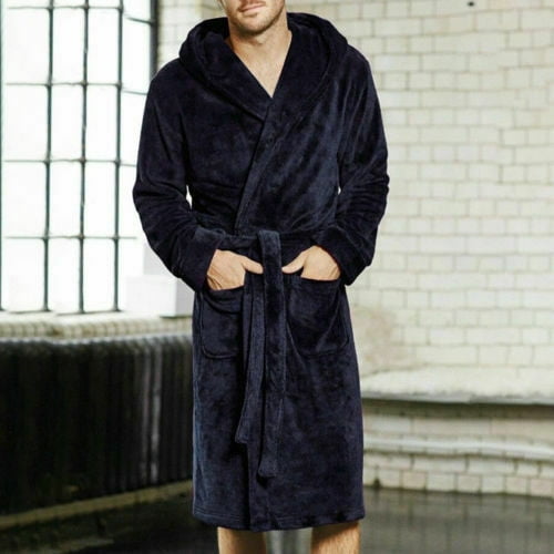 Mens & Ladies 100% Cotton Cosy Towelling Shawl Bathrobe Dressing Gown Bath Robe